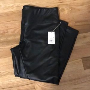 Faux leather leggings